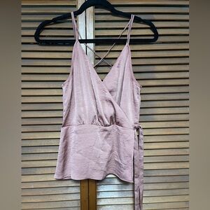 Elegant Silky Mauve/Rust colored tank top
